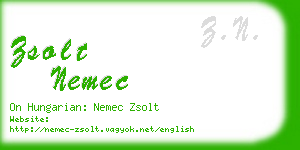 zsolt nemec business card